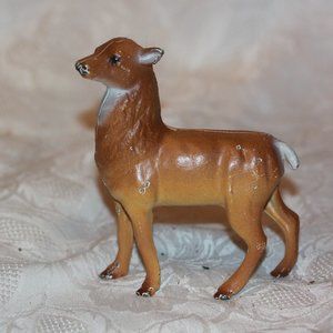 Vintage Deer Doe Coin Still Penny Metal Bank